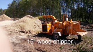 large woodchipper rental