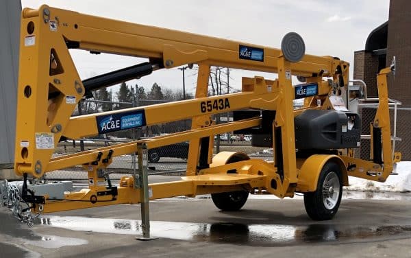 towable aerial lift rental, 71' working height