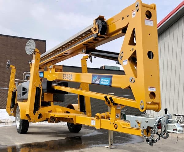 tow behind boom lift